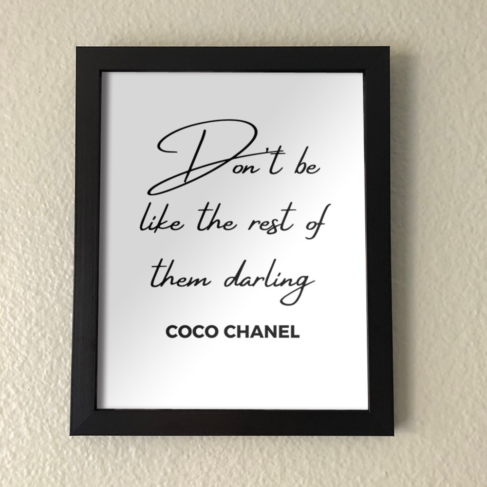 Chanel Quote Wall Art